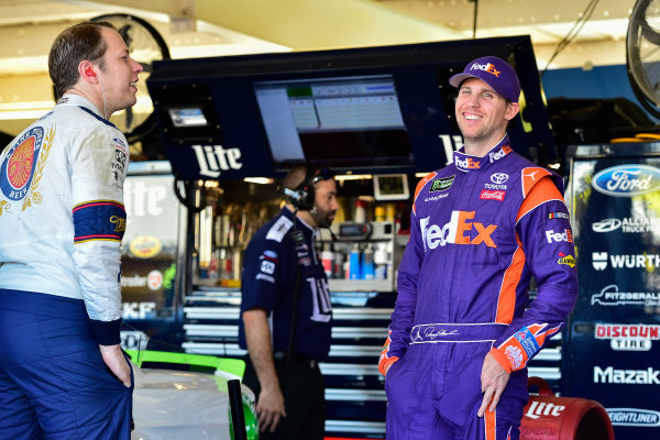 Monster Energy NASCAR Cup Series
Can-Am 500
Phoenix Raceway, Avondale, AZ USA
Friday 10 November 2017
Brad Keselowski, Team Penske, Miller Lite Ford Fusion, Denny Hamlin, Joe Gibbs Racing, FedEx Ground Toyota Camry
World Copyright: Logan Whitton
LAT Images